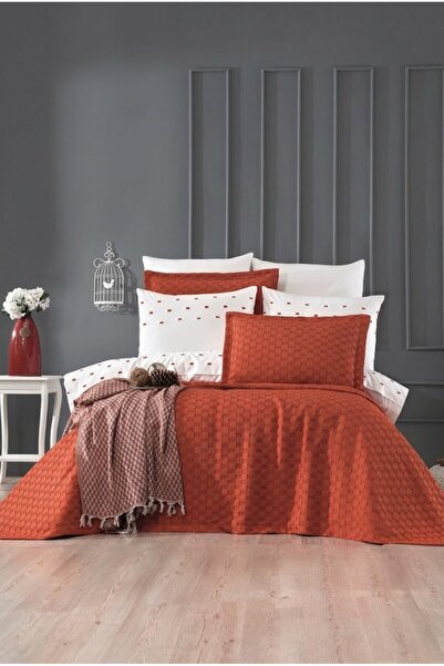 Vinaldi Concept Duvet Cover Set + Bedspread Set 10 Pieces - Tile