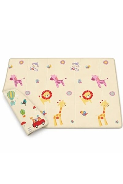 velve Covor de joaca pliabil si reversibil pentru copii,cu animale si vehicul...