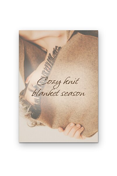 OEM Poster Cardboard 250g A4 - The season of fluffy and warm blankets, wall d...