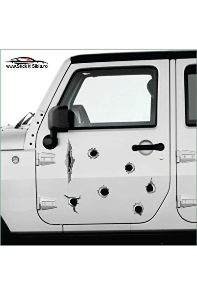 StickITsibiu Gauri gloante - Găuri de glonț - Stickere Auto-Moto - Autocolant...