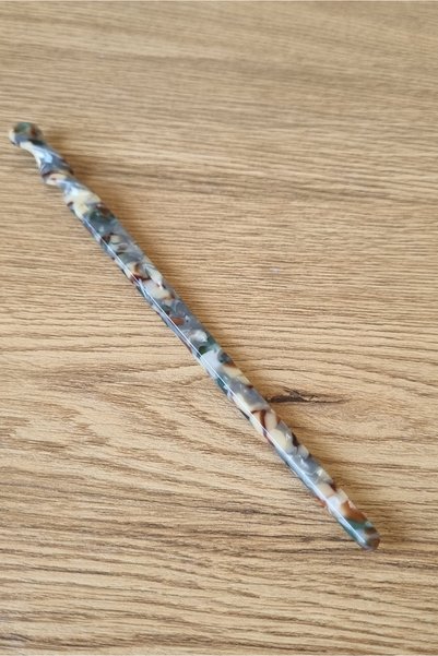 Osha Aksesuar Agrafă de păr din acetat pentru femei, tip stick, cu design osos, pentru coc
