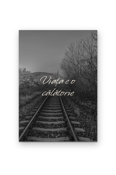OEM Poster Carton 250g A4, Arta de perete Viata e o calatorie, Citat motivati...