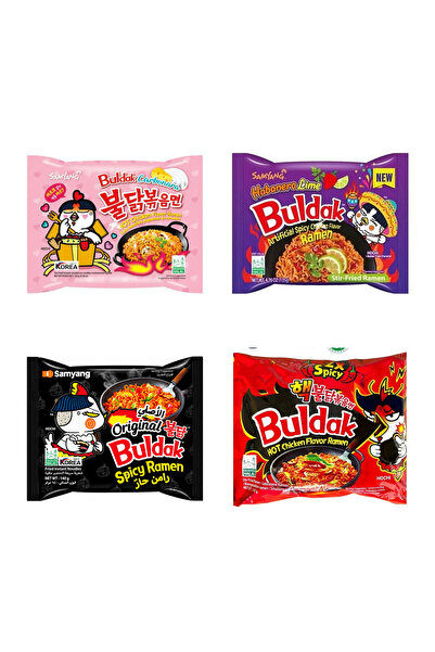 Carbonara & habanero &orginal hot& 2X spicy (4adet tekli noodle )