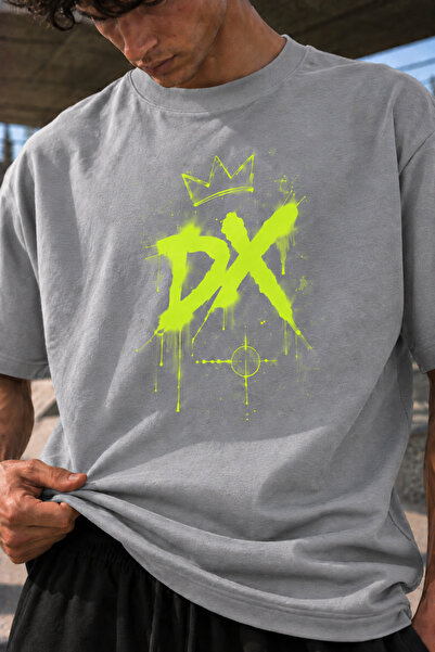 DAXİS Sportwear Company Men's Neon Printed T-Shirt Oversize Streetwear Daily ...