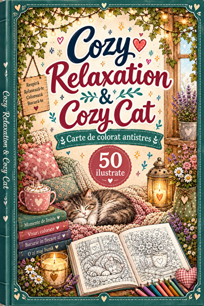 COZY RELAXATION Ζεστή Γάτα. Ανακαλύψτε το νέο χαλαρωτικό βιβλίο ζωγραφικής απ...