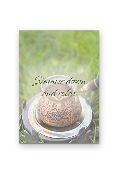 OEM Poster decorativ cu citat Calmeaza-te si relaxeaza-te, design minimalist,...