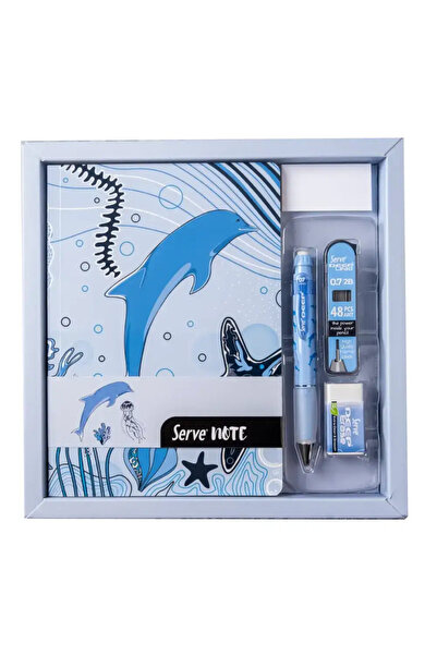 Serve Note Defter - Yazı Seti Gök Mavi SV-NTSETDGMKT