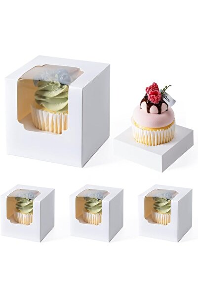 Yelajoy 28 PCS Cupcake Boxes, Individual Cupcake Containers with Clear Window...