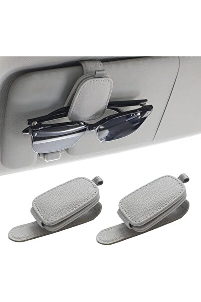 GENERAL Yala Joy 2-Piece Sunglasses Holder, Gray Glasses Clip, Sun Visor Acce...