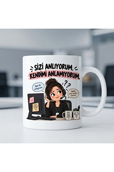 Sizi Anlıyorum Esprili Kupa Bardak Ofis Karakterli