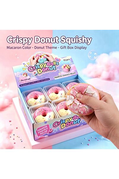 vattara Donut Squısh Çıtır Çıtır Kırılan Çıtır Sesli Sukuşi Yeni Seri Stres O...