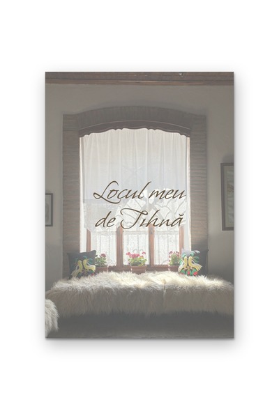 OEM Decorative poster with quote My Place of Peace, minimalist design for the...