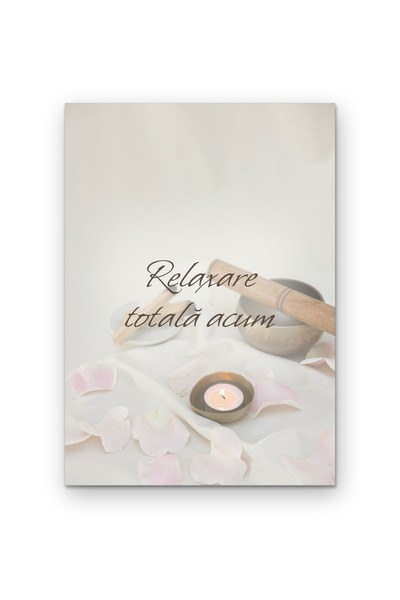 OEM Poster Decorativ cu Citat Relaxare Totală Acum, Design Minimalist, Carton...