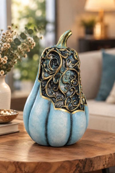 Gardenya Royal Motifli Dekoratif Kabak ( Polyester 33cm x 22 cm )