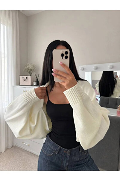 POİNE Kadın Özel Üretim Triko Bolero Hırka