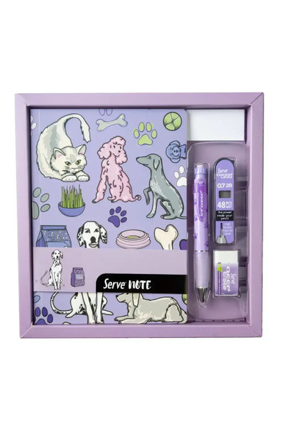 Serve Note Defter - Yazı Seti Lavanta SV-NTSETDLAKT