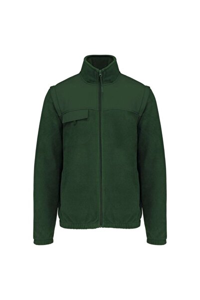 Designed To Work Jacheta unisex, fleece cu maneci detasabile - WK9105