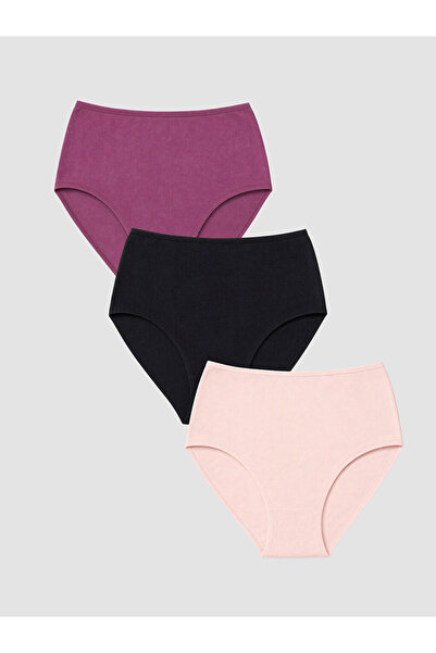 LC Waikiki Peak New Season Plum Classic Panties 3-Pack
