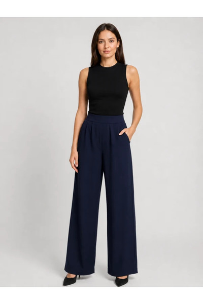 Glamorous Style Γυναικεία Παντελόνα με Λάστιχο και Τσέπες