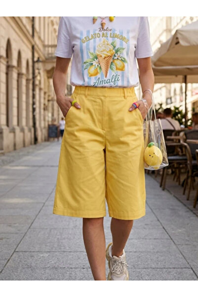 Glamorous Style Γυναικεία Βερμούδα με Λάστιχο