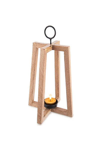 Orion Sfeșnic suspendat din lemn MANGO 25x25x44 cm