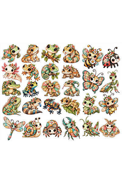 TELLGRAF Cute Animals Themed Sticker Set (21X30 cm 1 Piece)