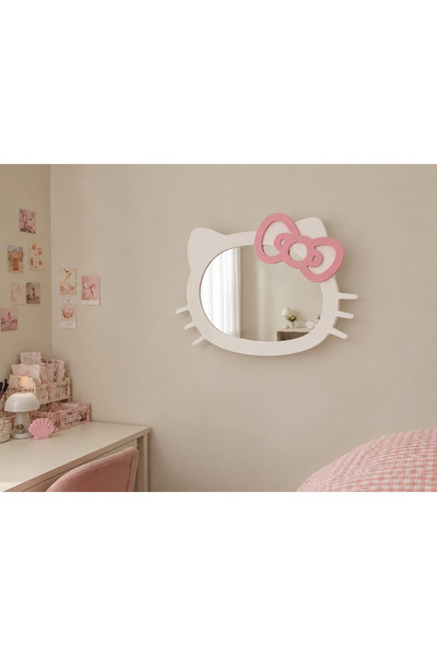 Hello Kitty Ledli Dekorarif Ayna