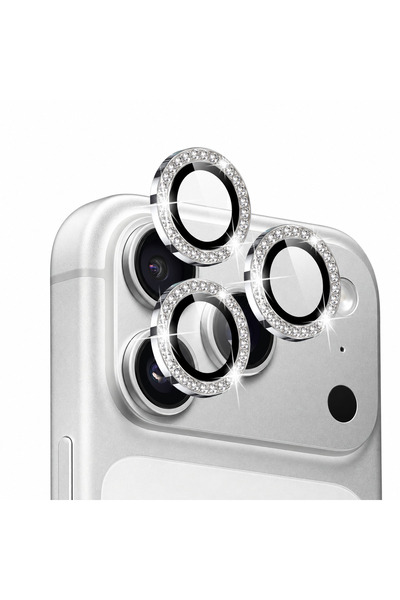 EDELFU iPhone 18 Pro / 18 Pro Max Rhinestone Camera Lens Protector – Tempered...