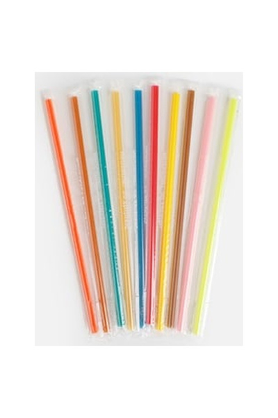 OEM Colored Straws for Granita & Juice Ø7x220mm - 50pcs
