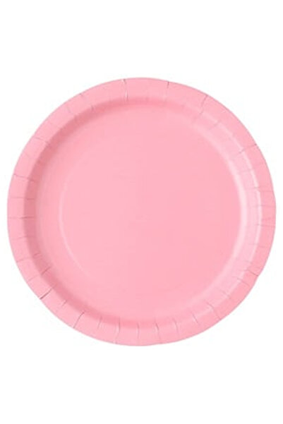 OEM Pink Cardboard Plates 18cm - 10pcs