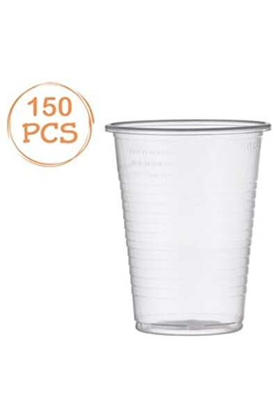 OEM Set of 150 Transparent Plastic Cups 200ml