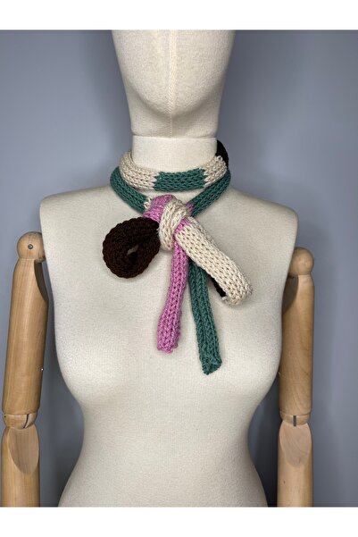 zeinapp Hand Knitted Design Scarf Shawl Neck Collar Foulard