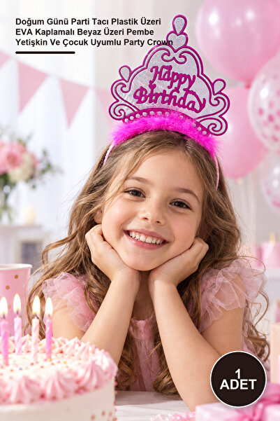 Yenilig 1 Piece Happy Birthday Crown – Birthday Party Crown, Plastic with Eva...