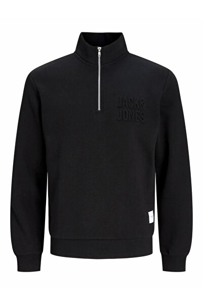 Jack & Jones Turtleneck Black Men's Sweatshirt 12299799 Jornewove Sweat Smu