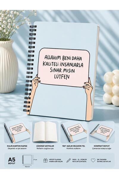 ÖZ KIRTASİYE Komik Konuşan A5 Çizgisiz Defter