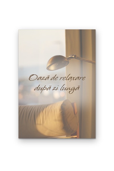 OEM Poster Wall Art Oază de relaxare după zi lungă, Decor perete living sau d...