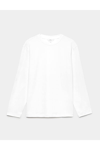 Marks & Spencer Bisiklet Yaka Uzun Kollu T-Shirt