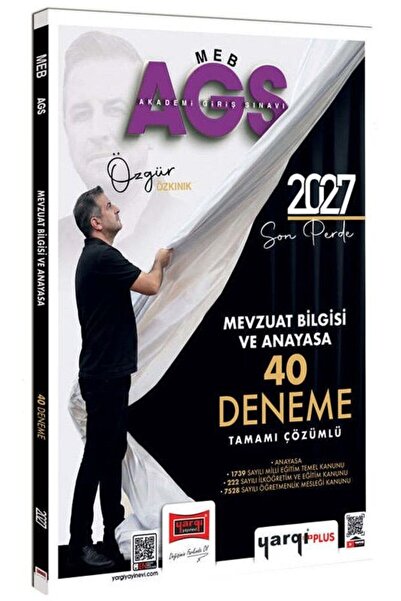 Yargı Yayınları Yargı 2027 MEB-AGS Mevzuat Bilgisi ve Anayasa 40 Deneme Çözüm...