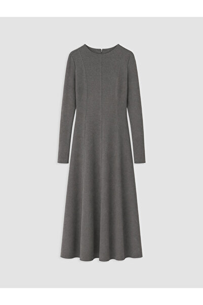 LC Waikiki TexX Store Kalitesi LCW Modest Gri Penye Düz Standart & Regular Ov...