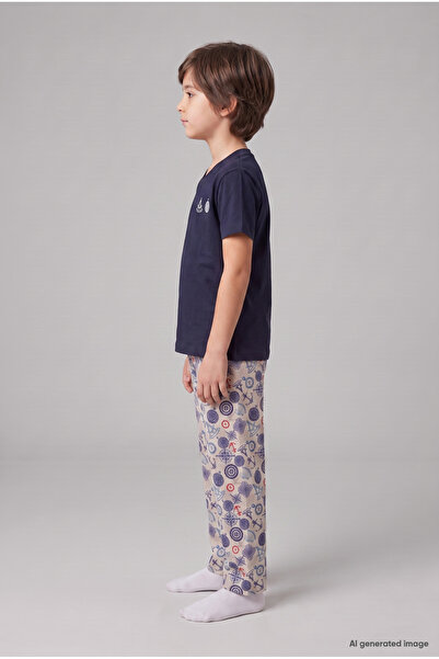 SEASOUL Erkek Çocuk Bambu Pijama Set