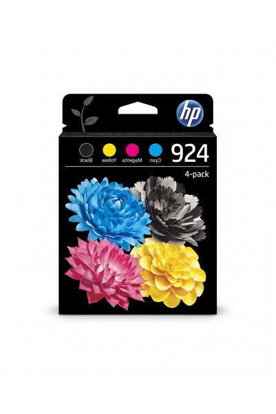 HP Set of 4 Original Ink Cartridges 924 Multipack, Complete Pack Black Cyan M...