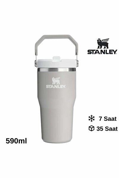 Stanley Iceflow ™   Flip Straw Tumbler Thermos with Straw 0.59L/20Oz White 10...