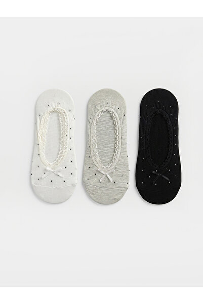 LC Waikiki Alita City Farkıyla Lcw Dream Ecru Polka Dot 3-Pack Women's Baller...