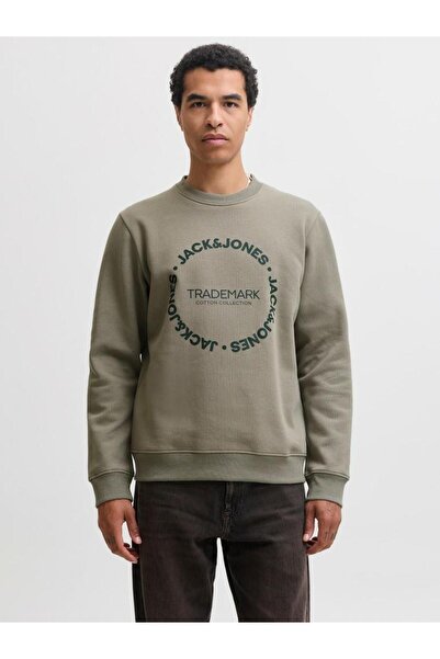 Jack & Jones Jjbenson Sweat Crew Neck Vetiver Men's Sweatshirt 12298497