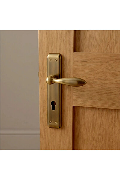 Afaq Bronze Wood Door Handle Set - Horizons