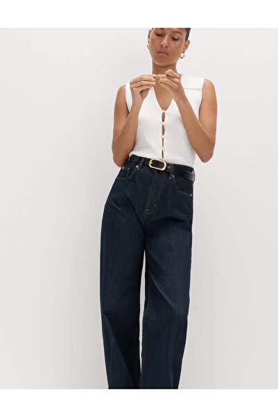 Marks & Spencer Fitilli Dar Kalıp Triko Bluz