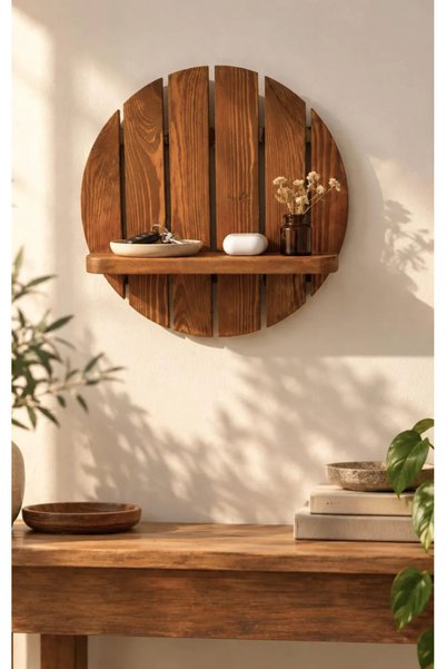 PixiWallArt Rustik Duvar Rafı