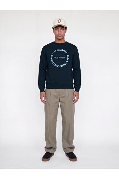 Jack & Jones Jjbenson Sweat Crew Neck Navy Blazer Men's Sweatshirt 12298497