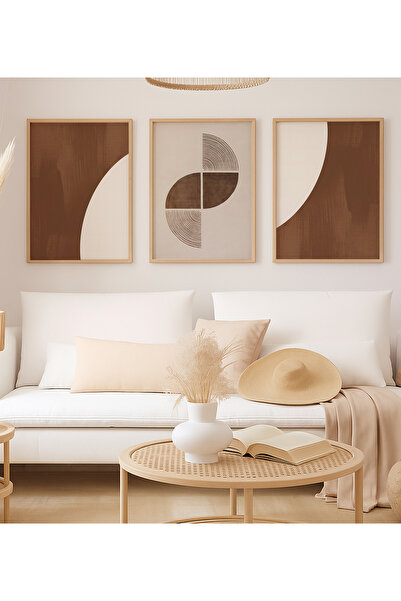 VOBA STORE SET DE 3 PIESE DE TABLURI BOEME DECORATIVE CU RAME