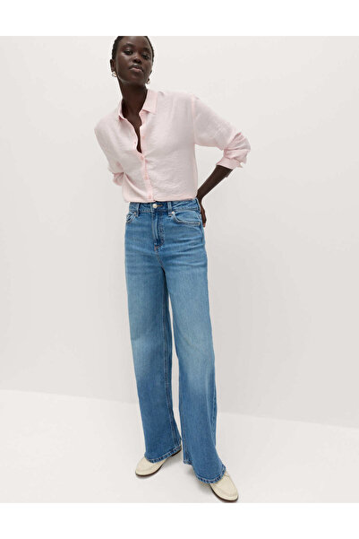 Marks & Spencer Wide Leg Jean Pantolon
